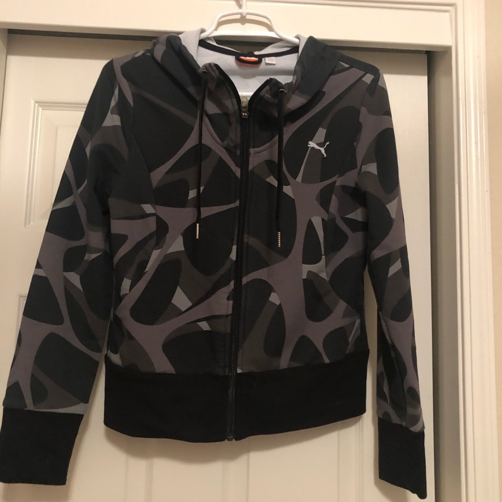 Camo puma zip up